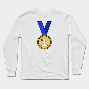 First Place Gold Medal Icon Long Sleeve T-Shirt